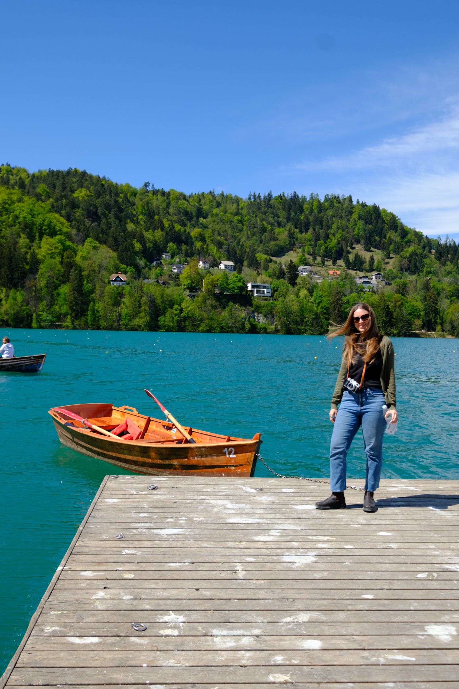 Kay on the dock