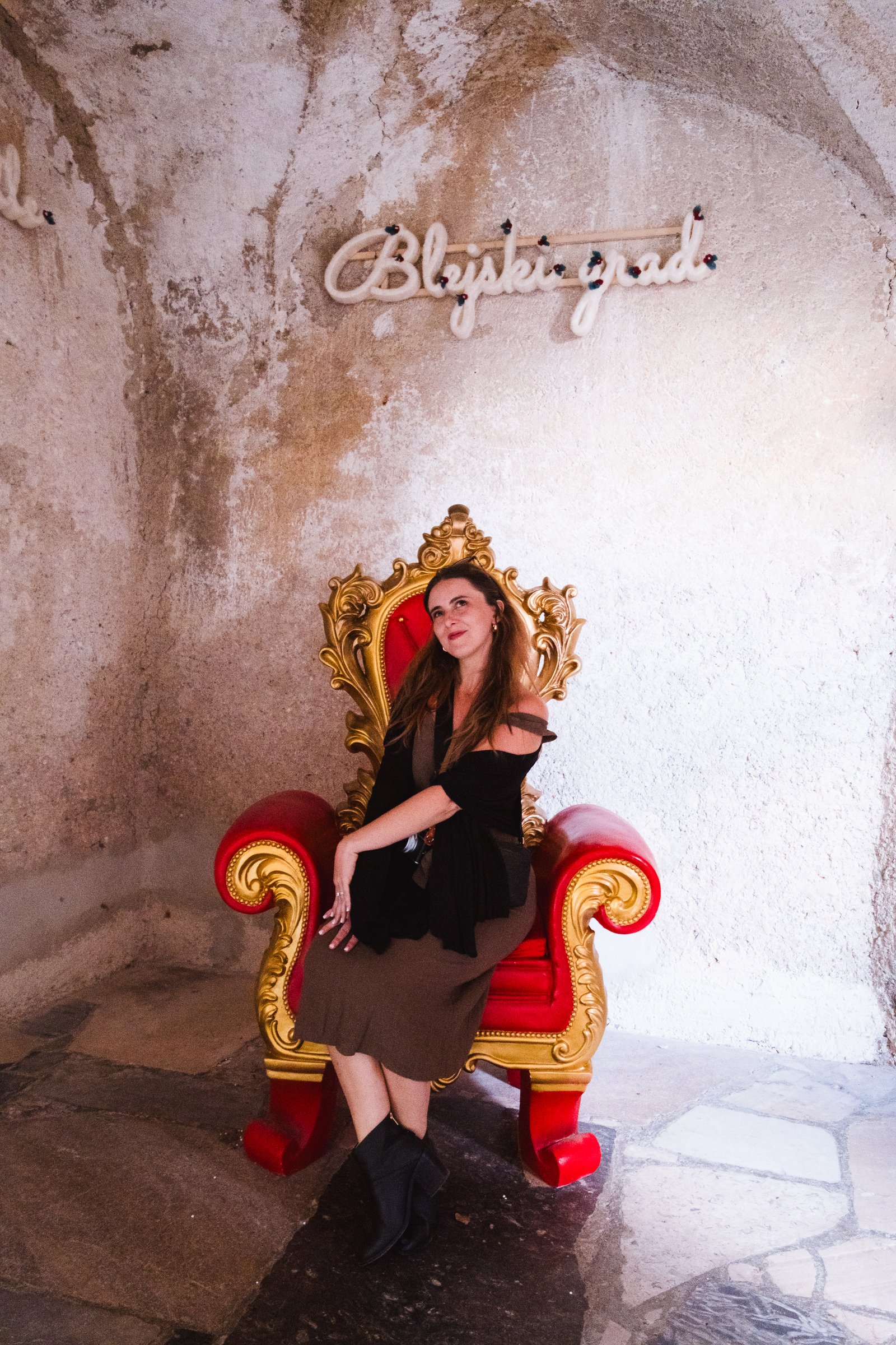 Kay on the castle throne