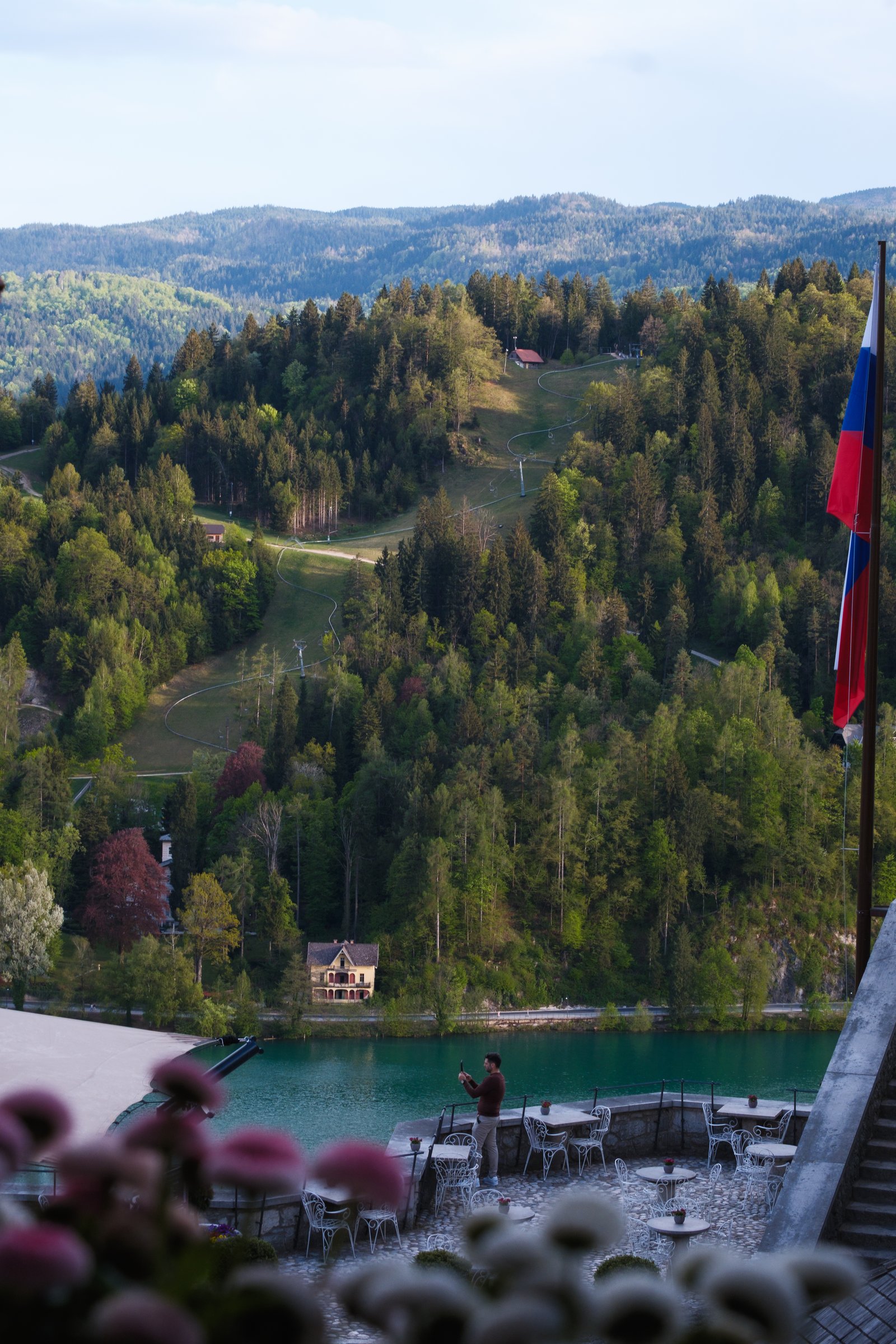 Sunset from Bled Castle