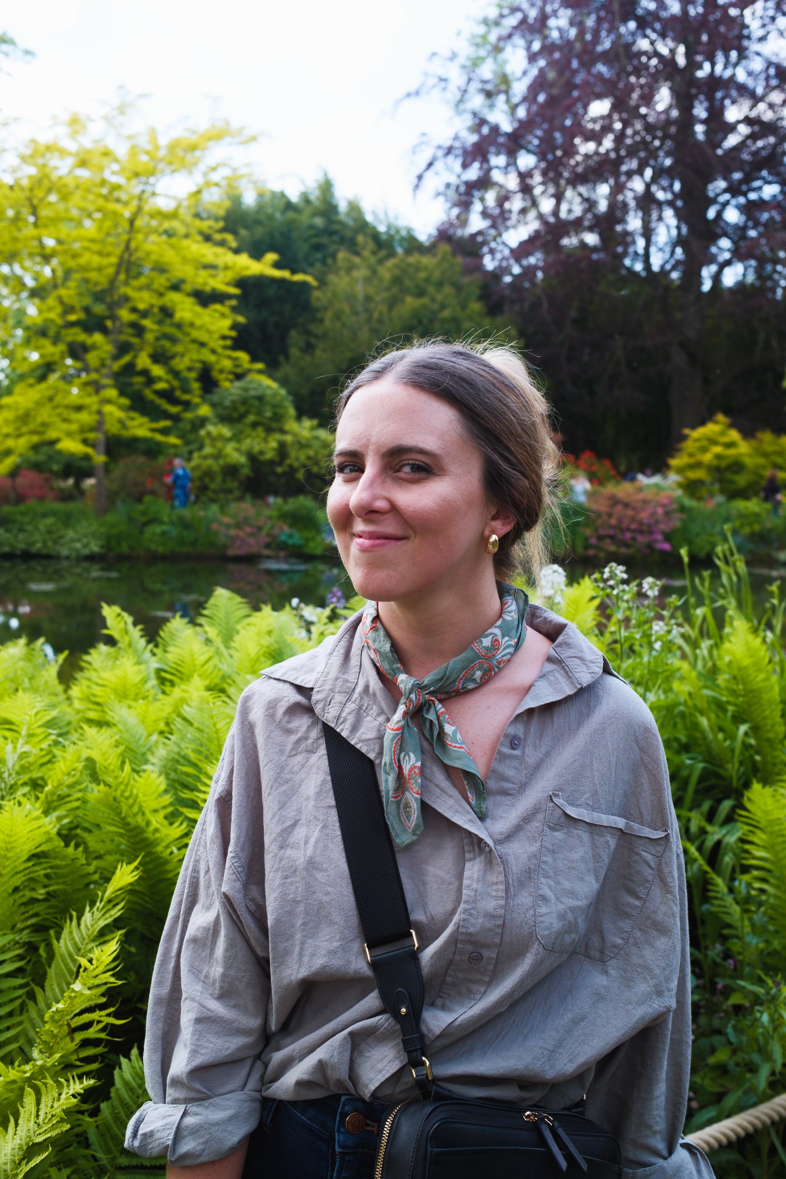 Kay in the water garden