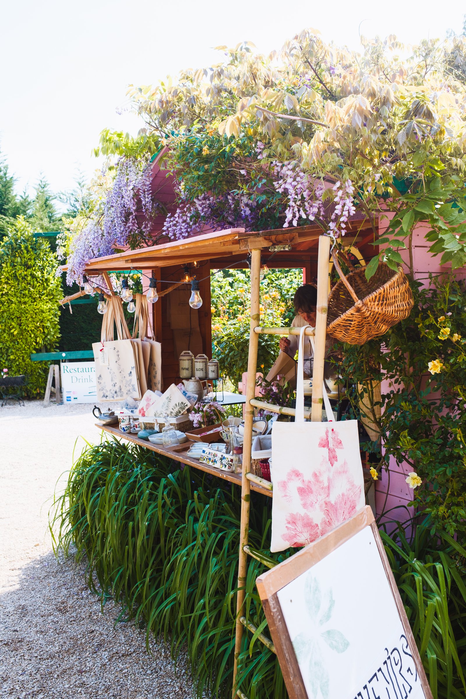 Wisteria vendor stall