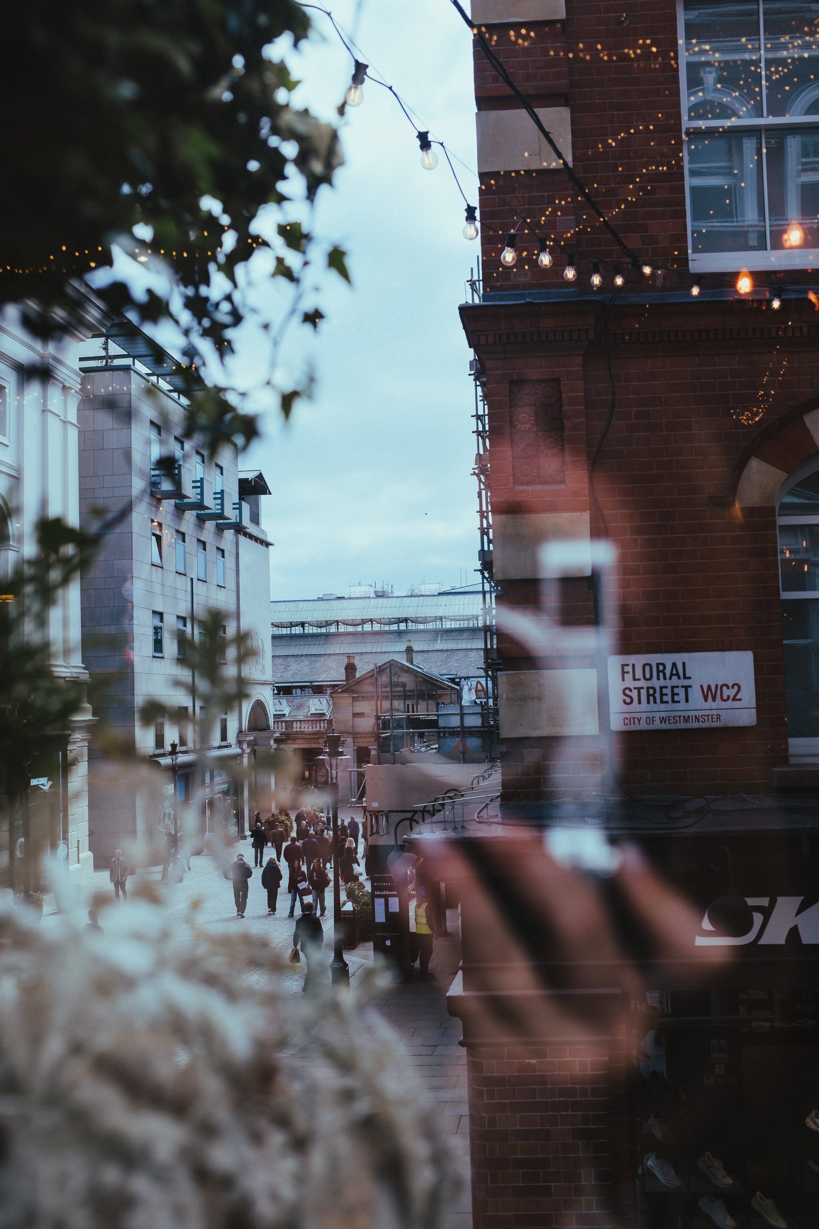 Floral Street at dusk