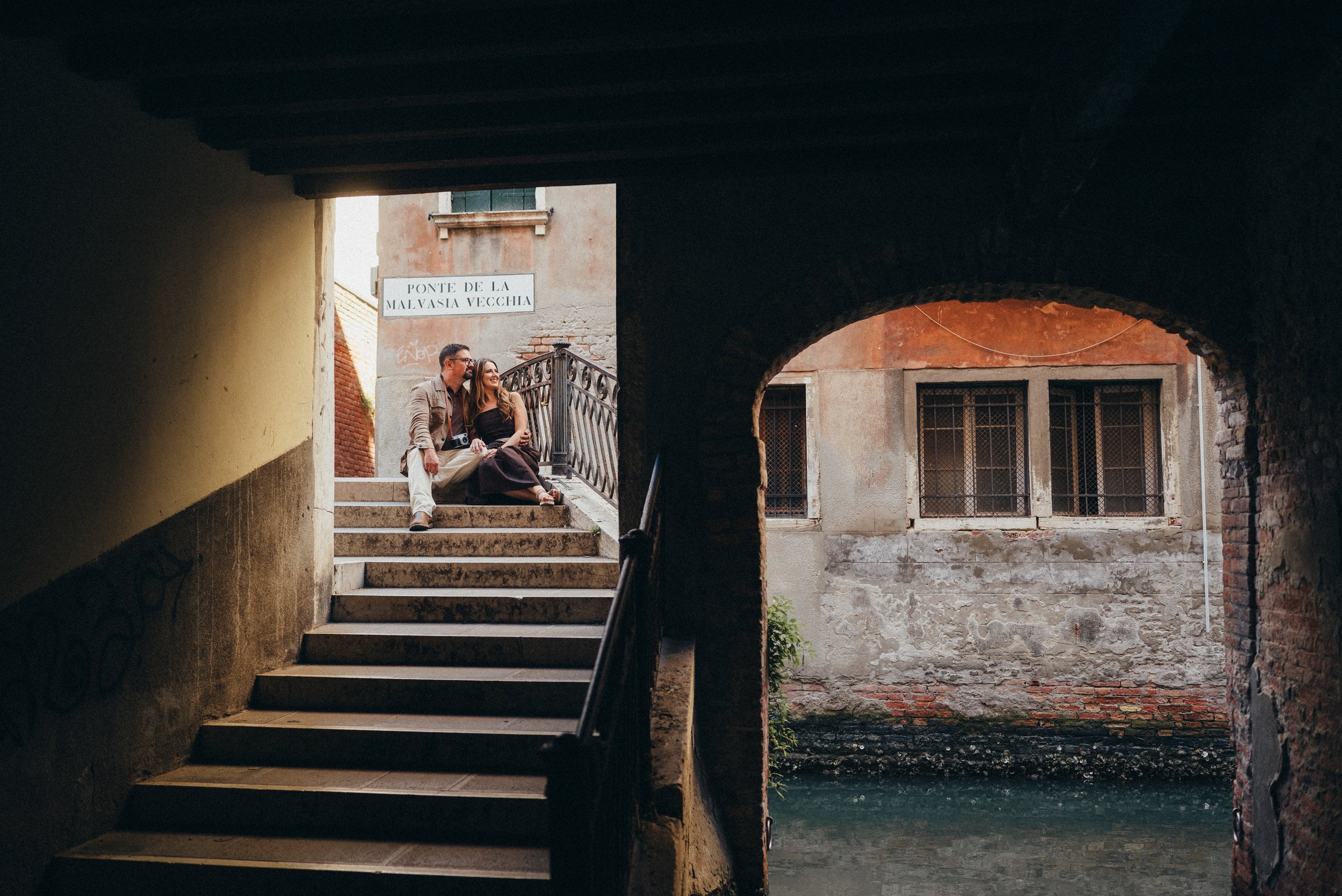 On bridge steps