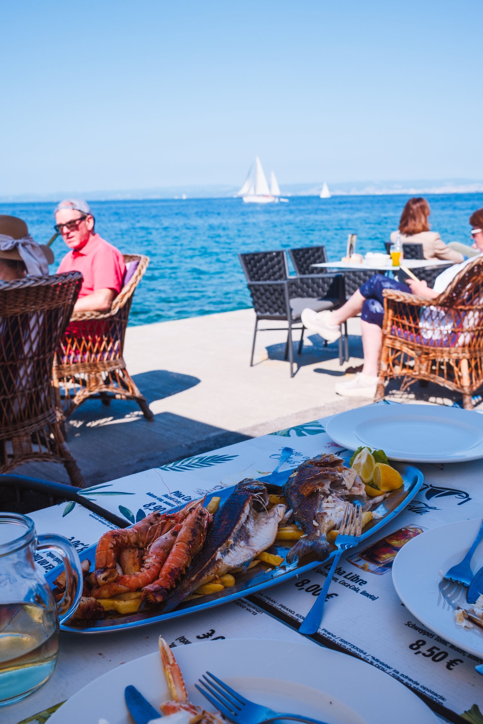 Seafood on the waterfront