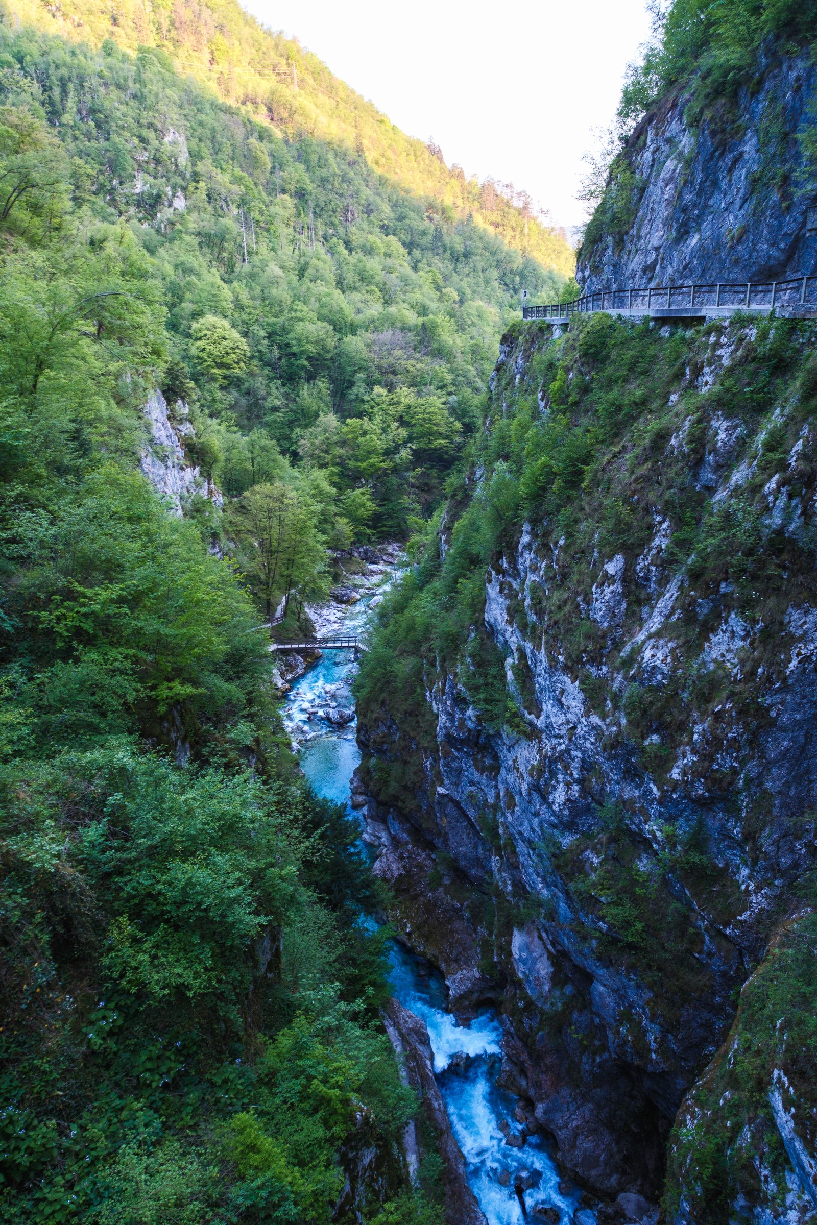 Deep gorge from above