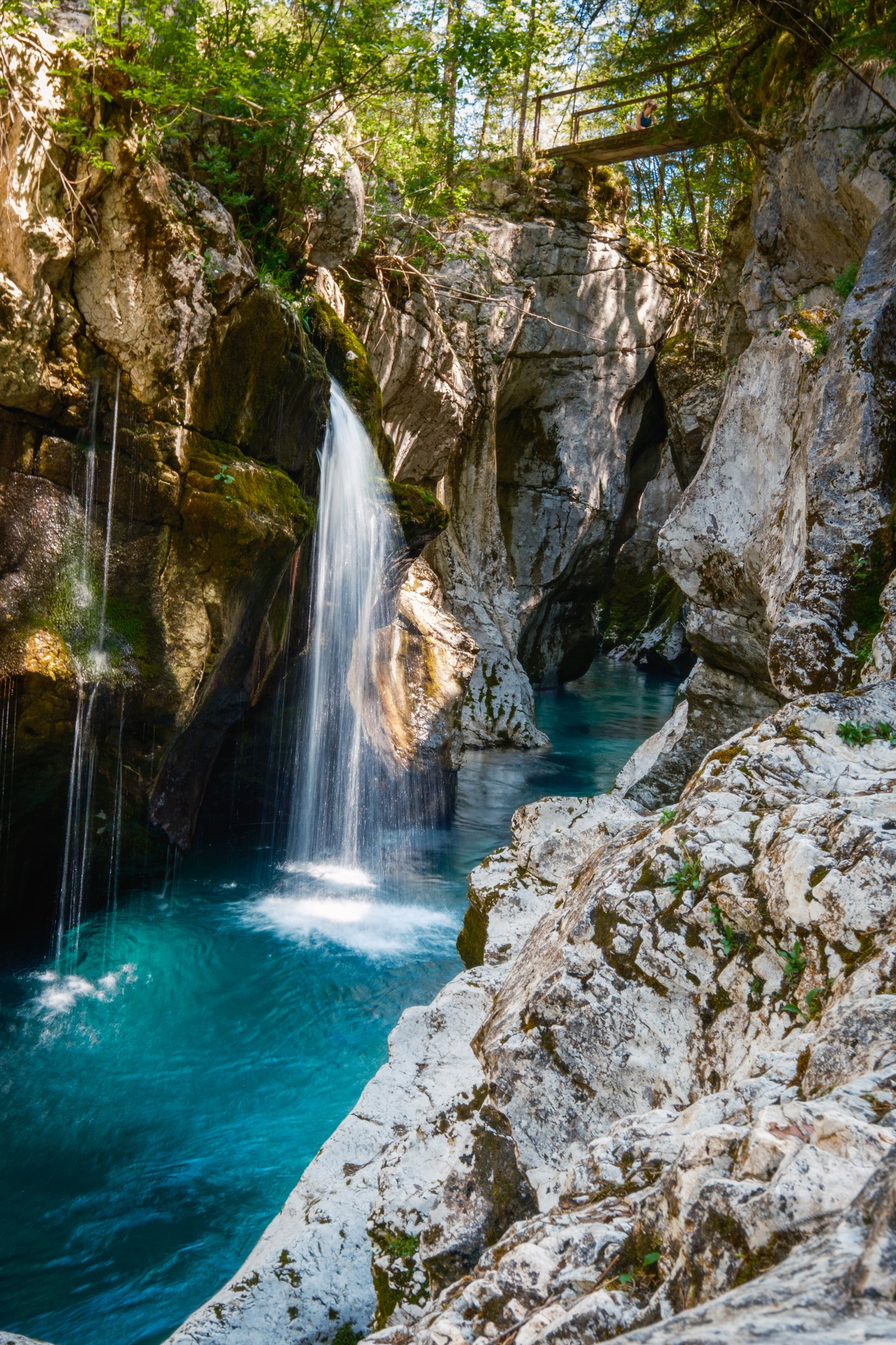 Turquoise waterfall