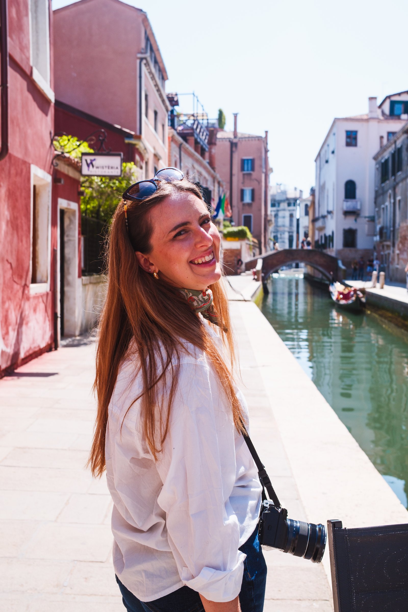Kay by a canal
