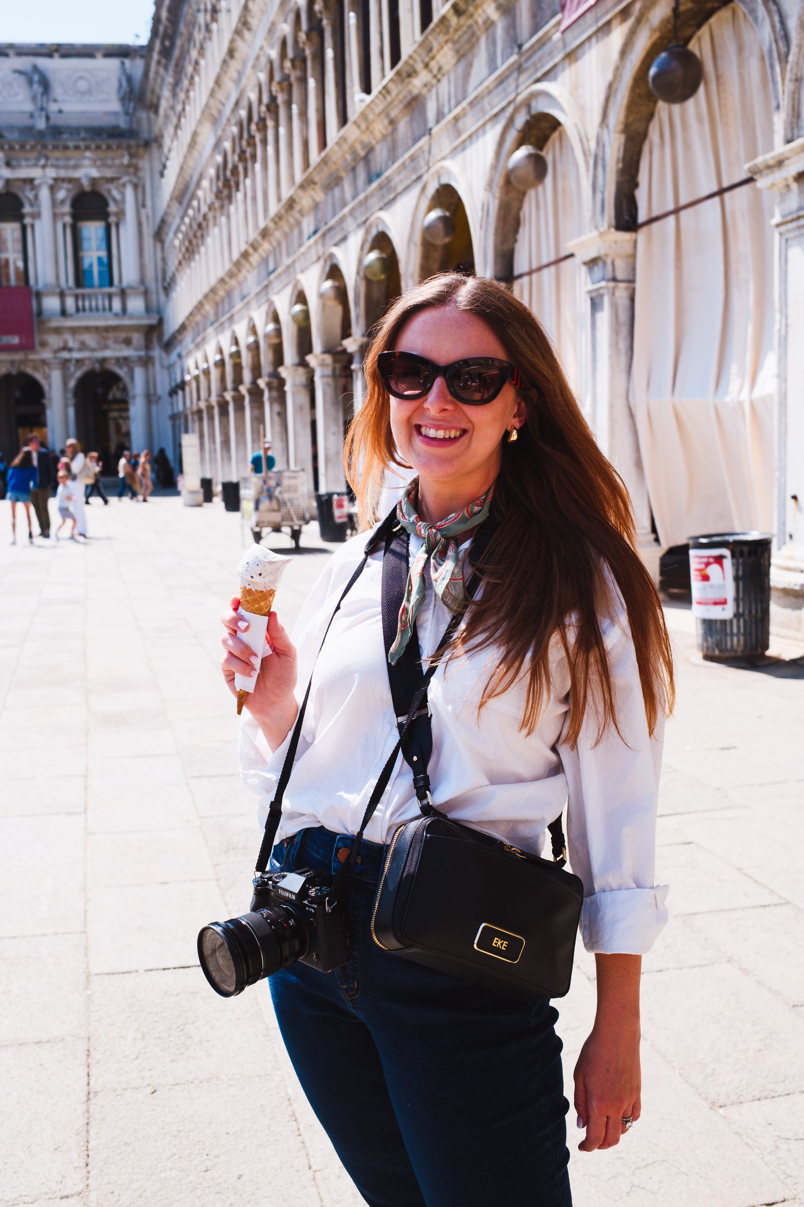 Kay with gelato