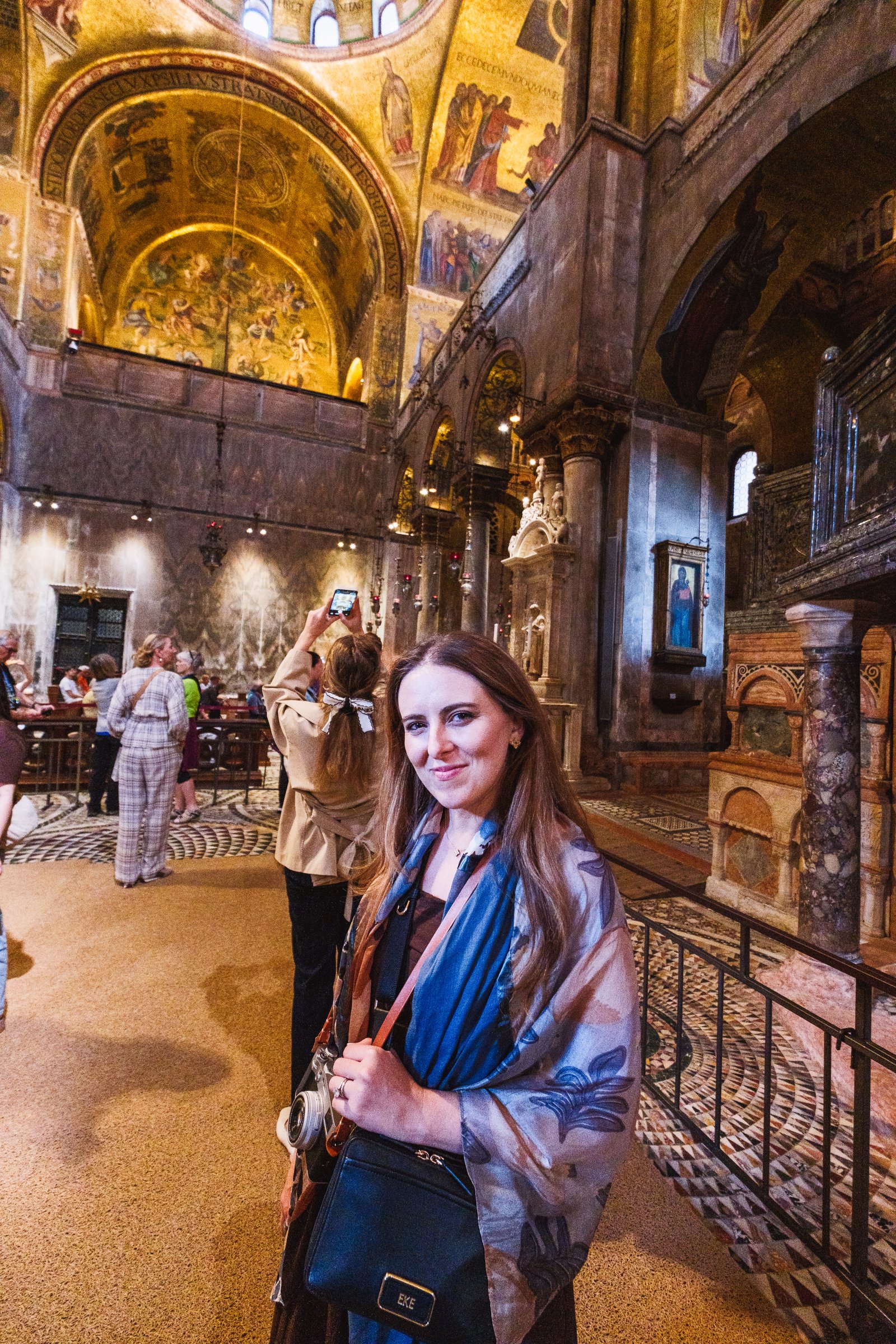 Kay inside St. Mark's